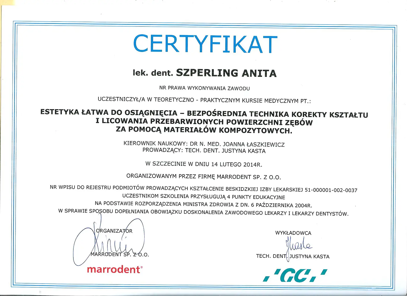 Certificate 41