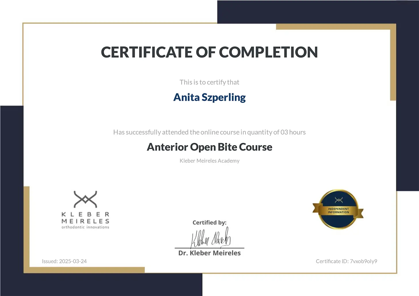 Certificate 8
