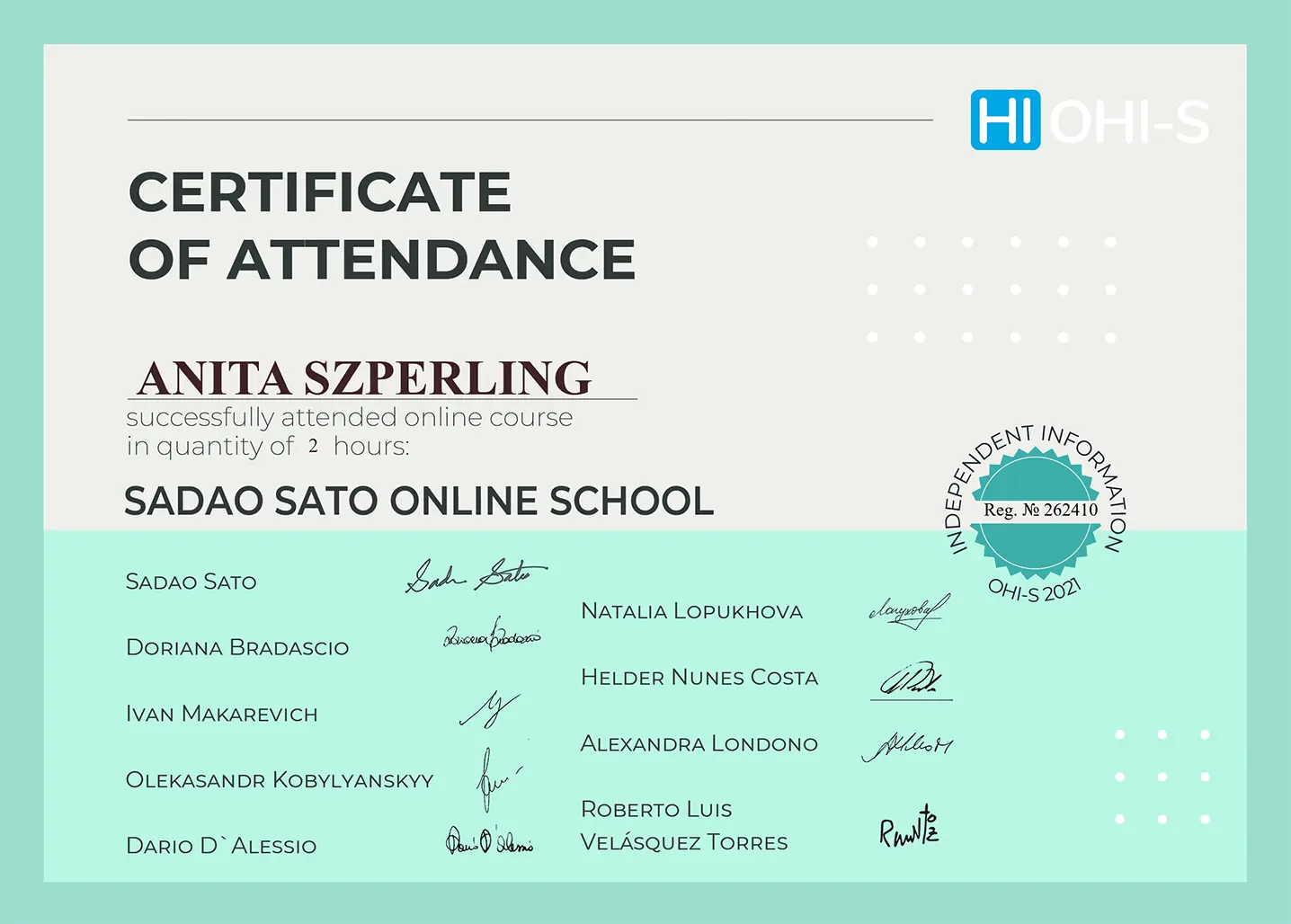 Certificate 15