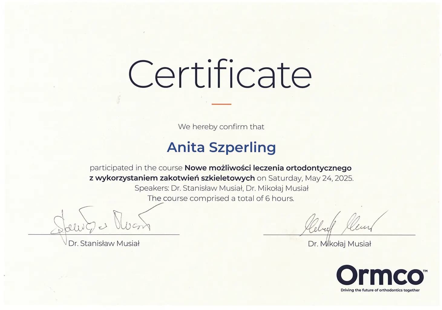 Certificate 5