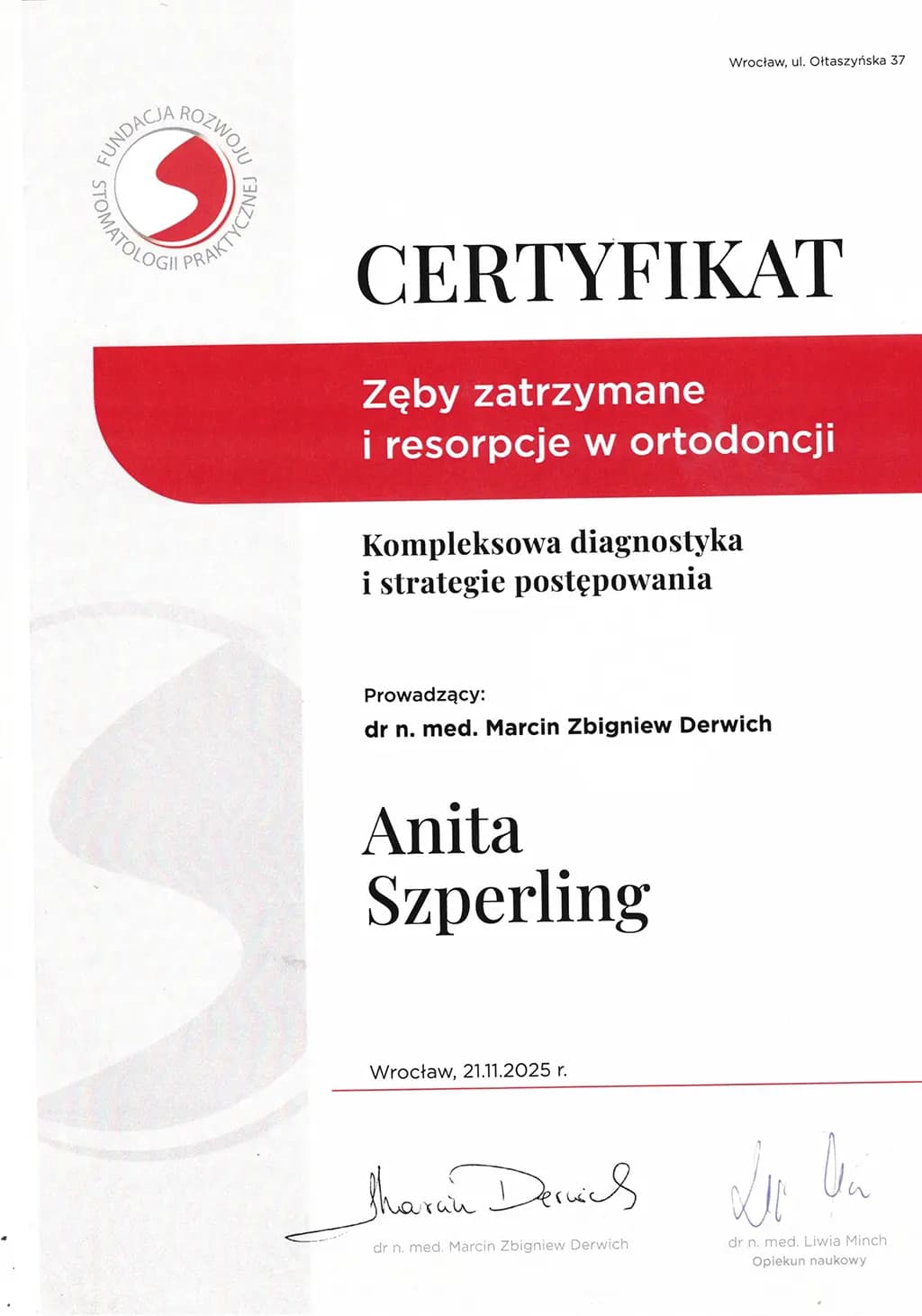 Certificate 1