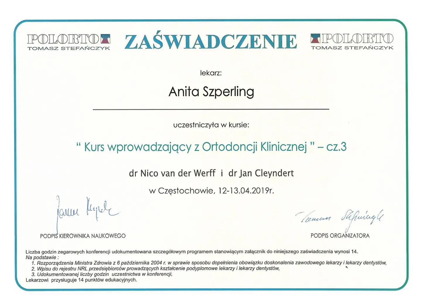 Certificate 29