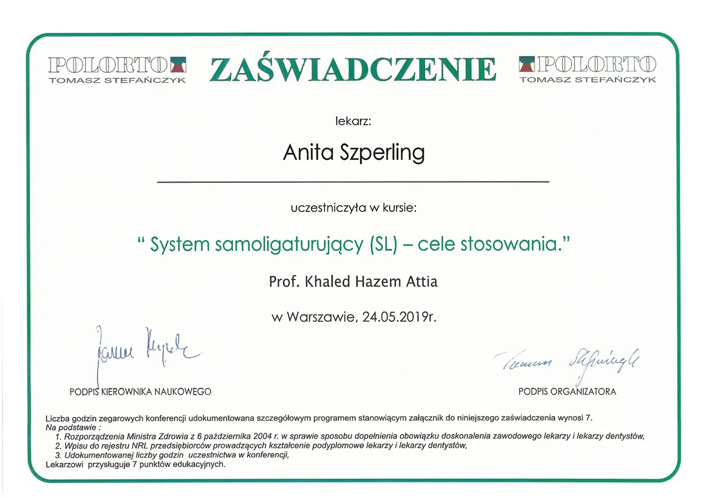 Certificate 26