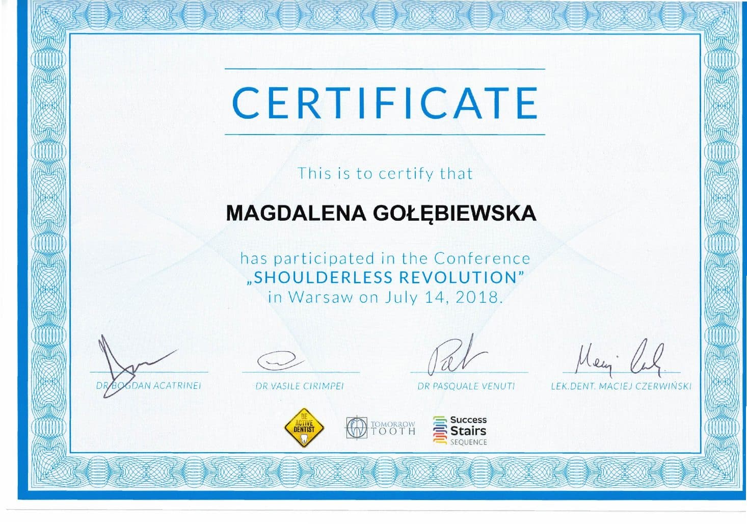 Certificate 38