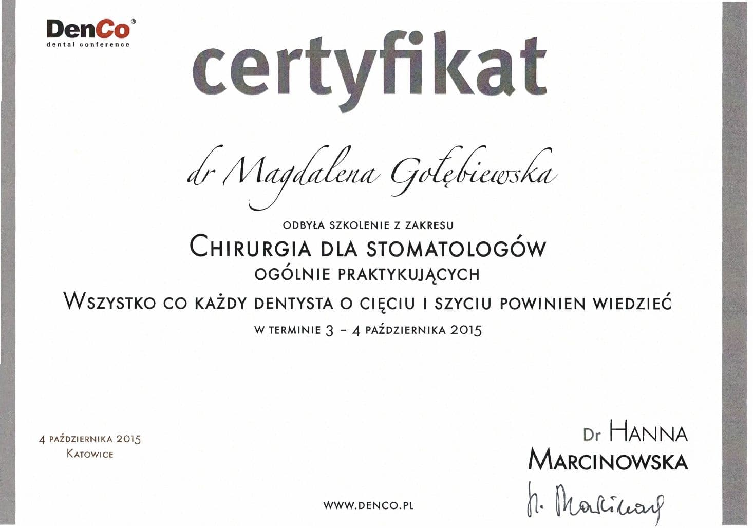 Certificate 52
