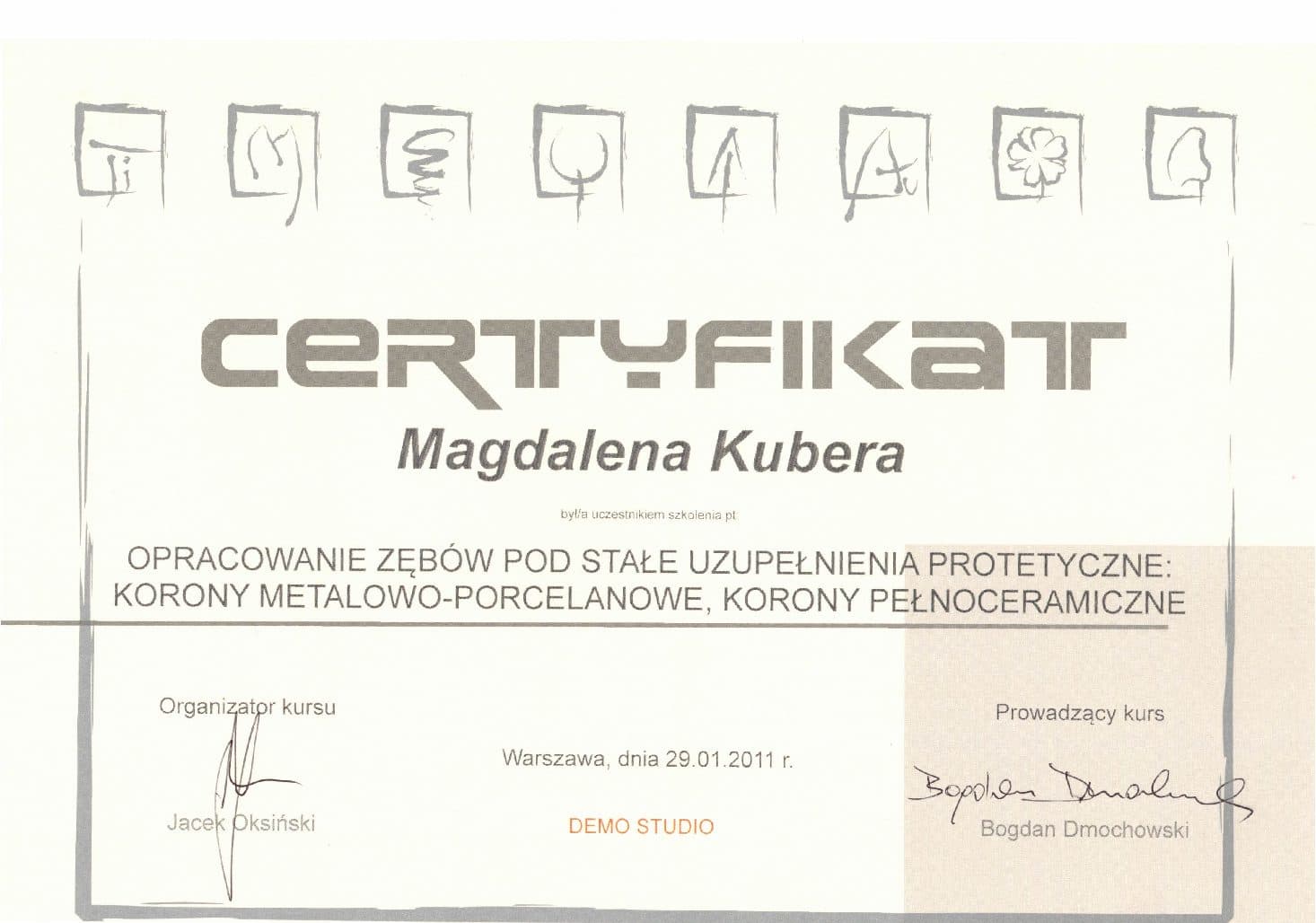 Certificate 58