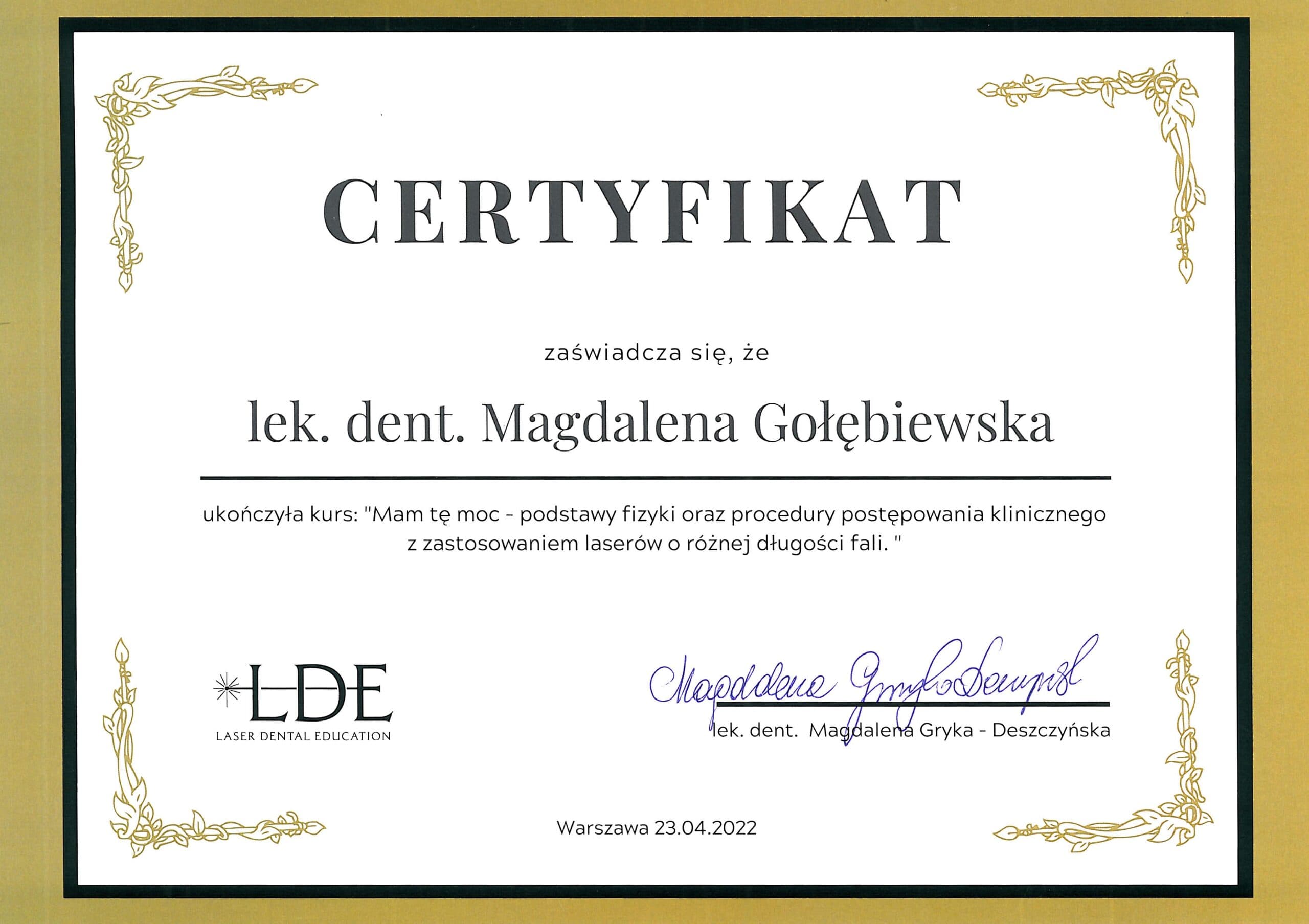 Certificate 25