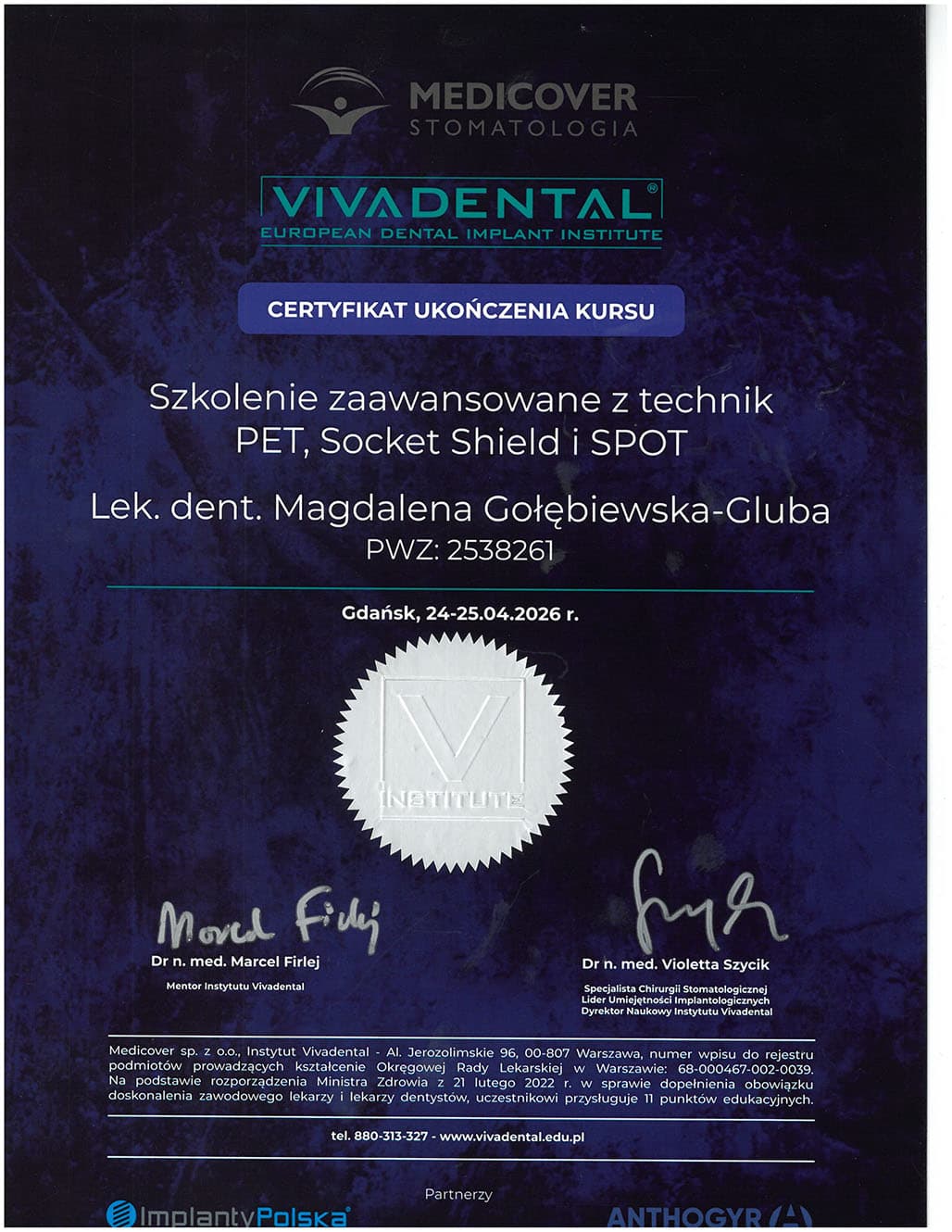 Certificate 1